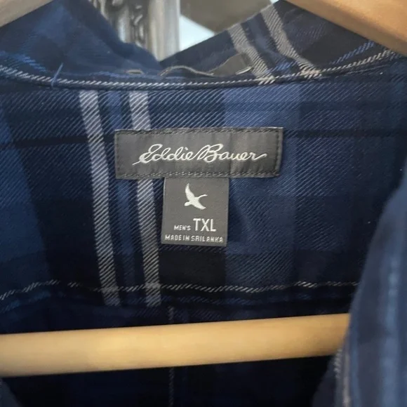 EDDIE Bauer Flannel plaid XLT - Picture 3 of 4
